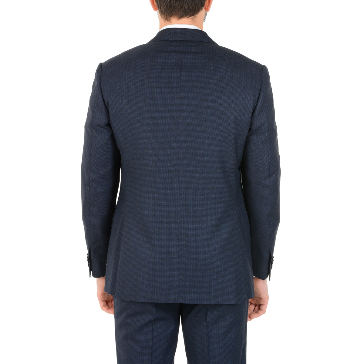Corneliani Mens Suit Long Sleeves Dark Blue Super 150's