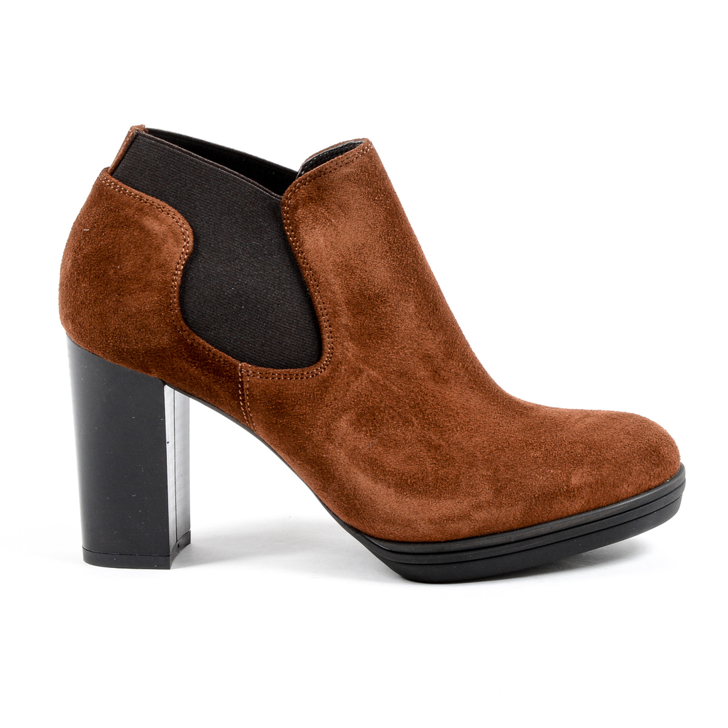 V 1969 Italia - Botines de tacón para mujer, color marrón, GRACY