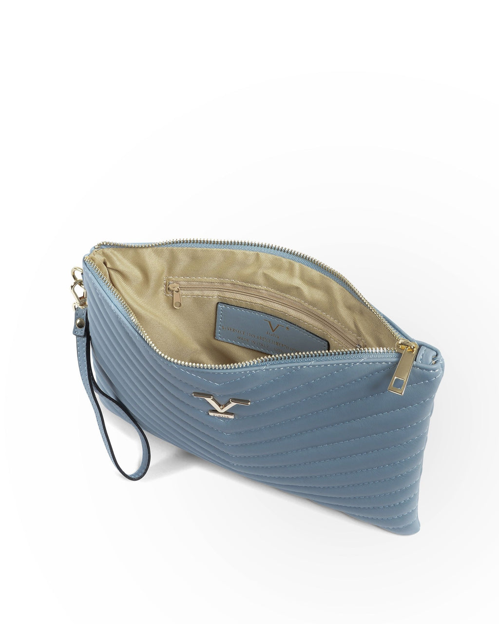 Bolso de mano para mujer V Italia Azul claro V613 52 SAUVAGE AZUL CLARO