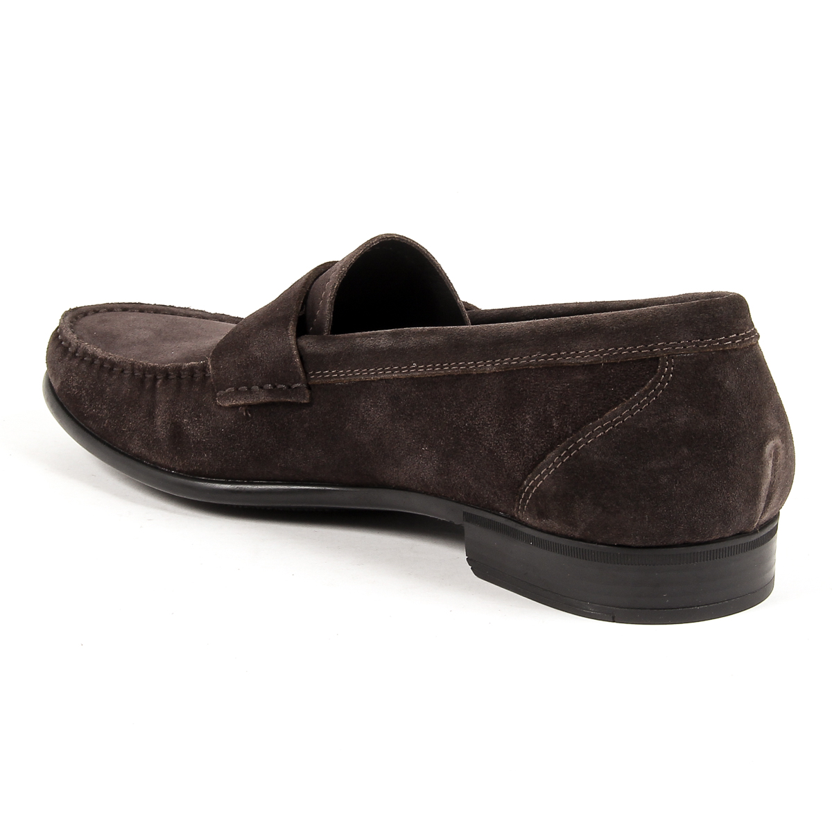 Mocasines V 1969 Italia para hombre, color marrón, LEONARDO