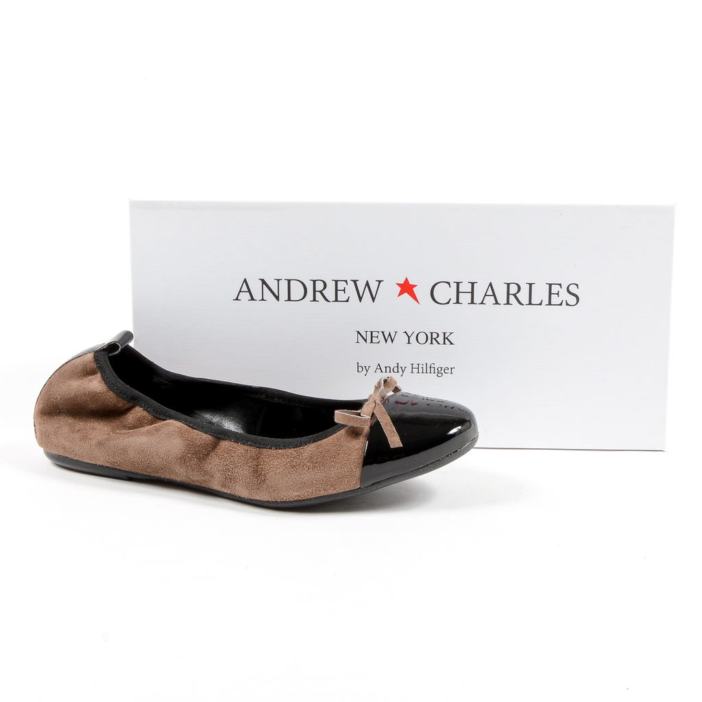 Andrew Charles Womens Soft Ballerina Taupe PATTI