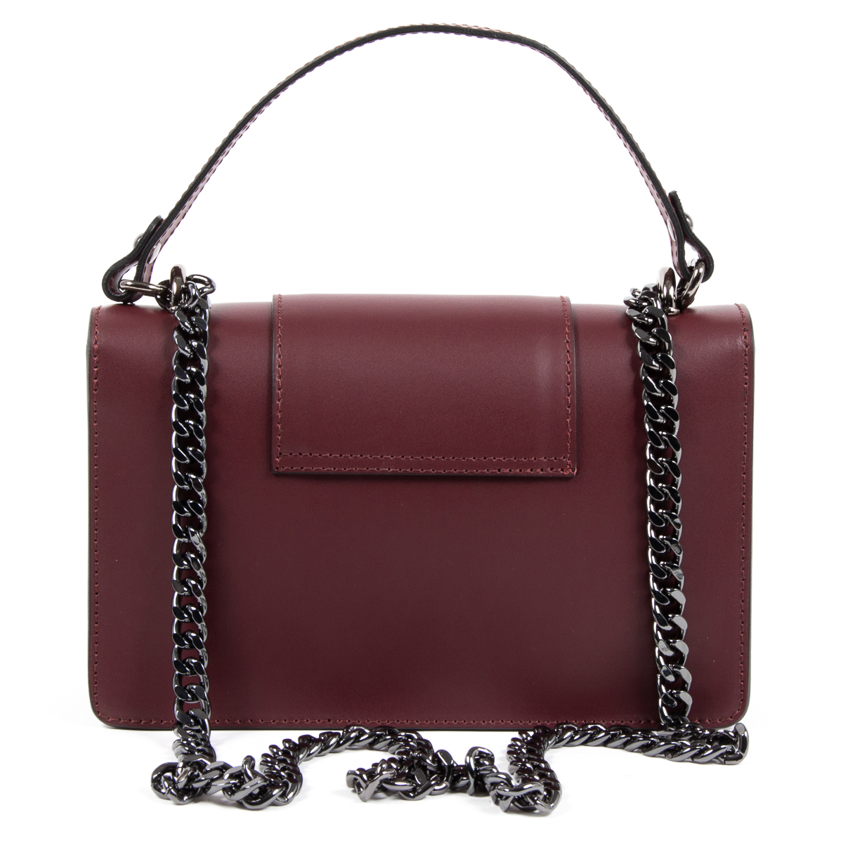 V 1969 Italia Bolso de mano para mujer Burdeos DIADEMA