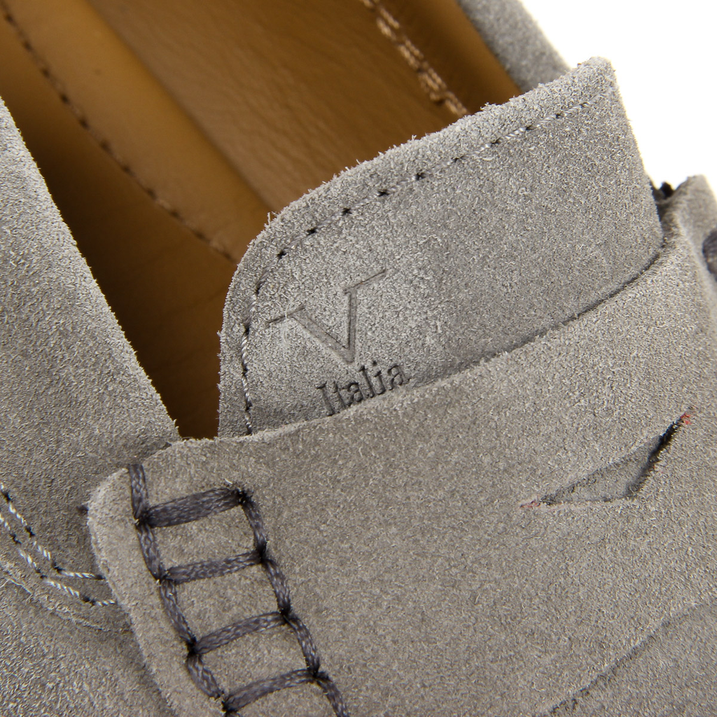 Mocasines V 1969 Italia para mujer, color gris AMALFI