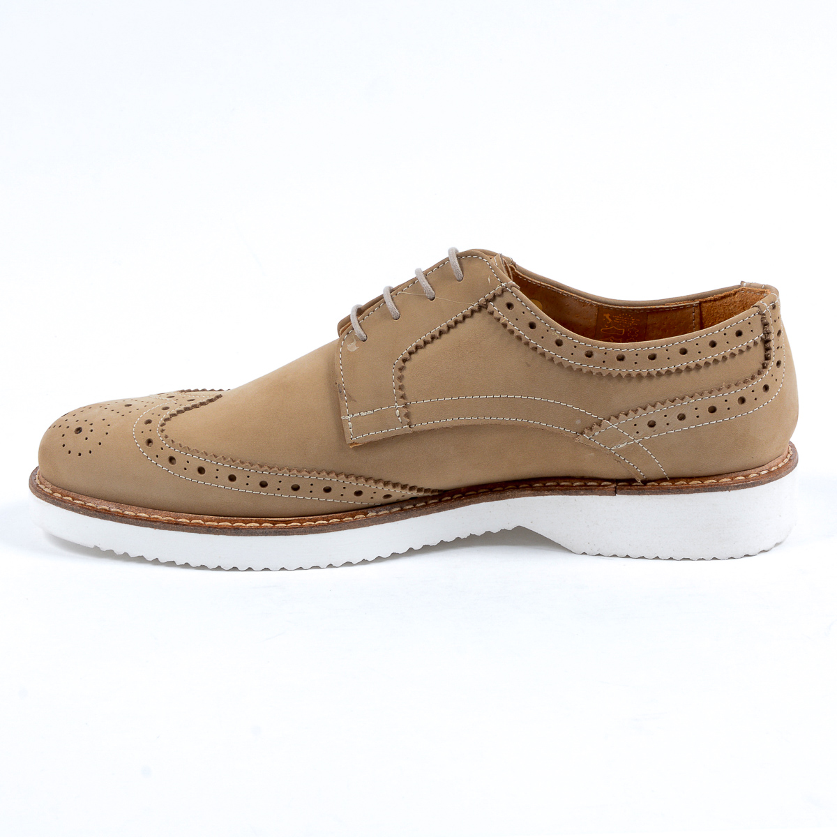 V 1969 Italia - Zapatos Oxford Brogue para hombre color topo PEDRO