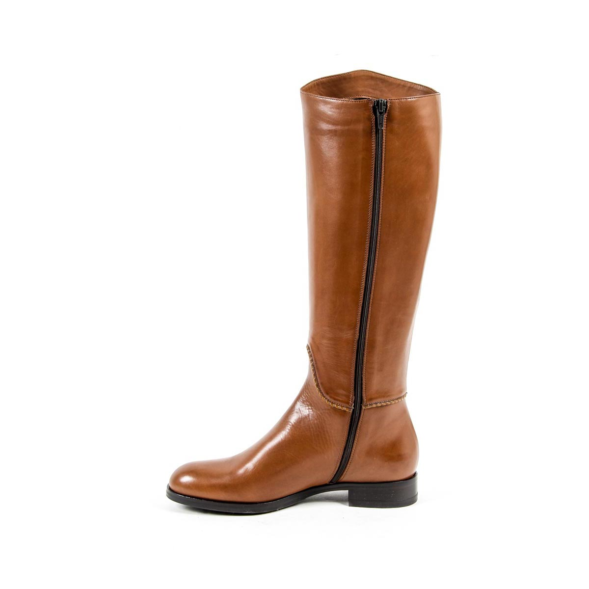 Bota alta mujer V 1969 Italia B2414 SENZA C VITELLO MARRONE