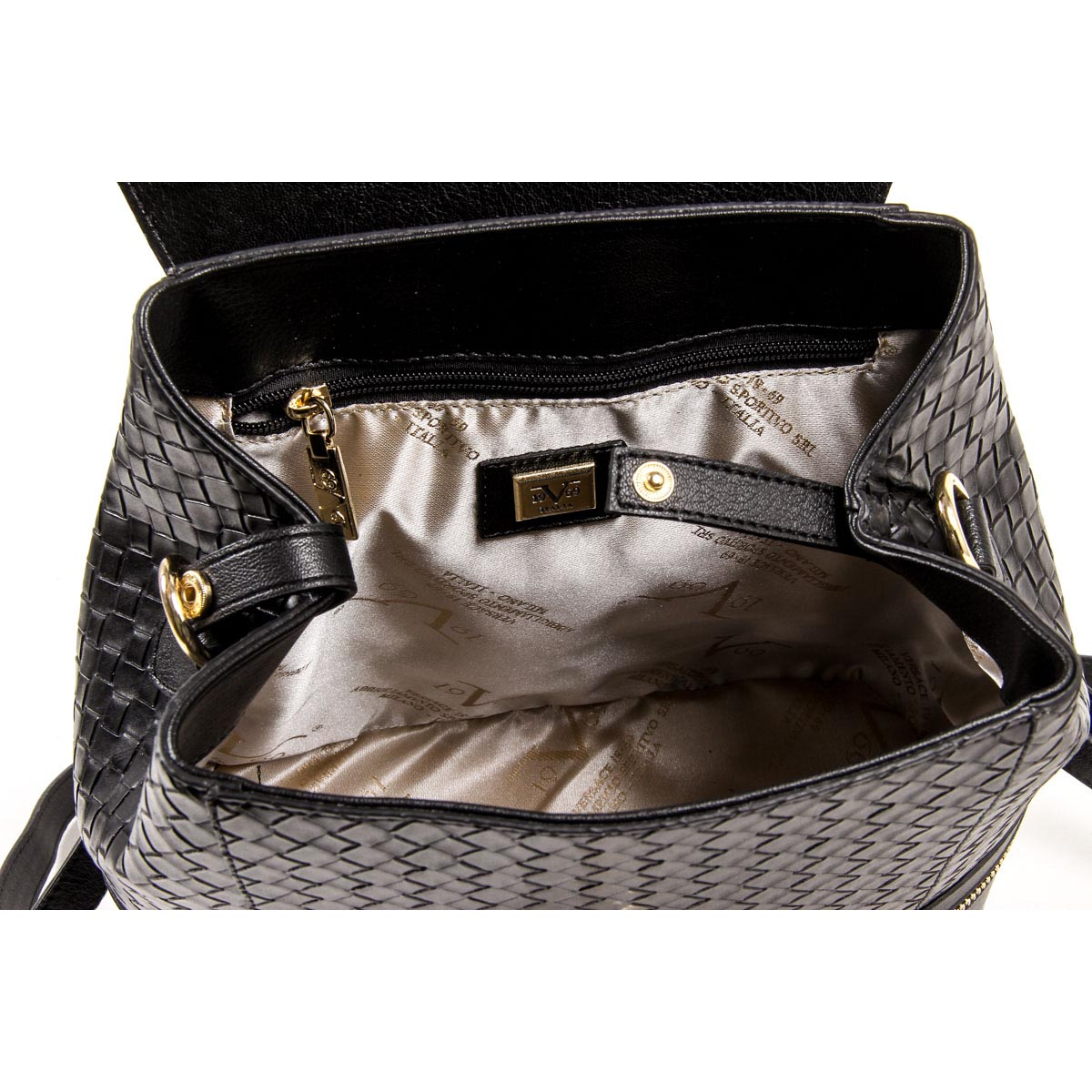 Bolso de mano para mujer V 1969 Italia V1969004B NEGRO
