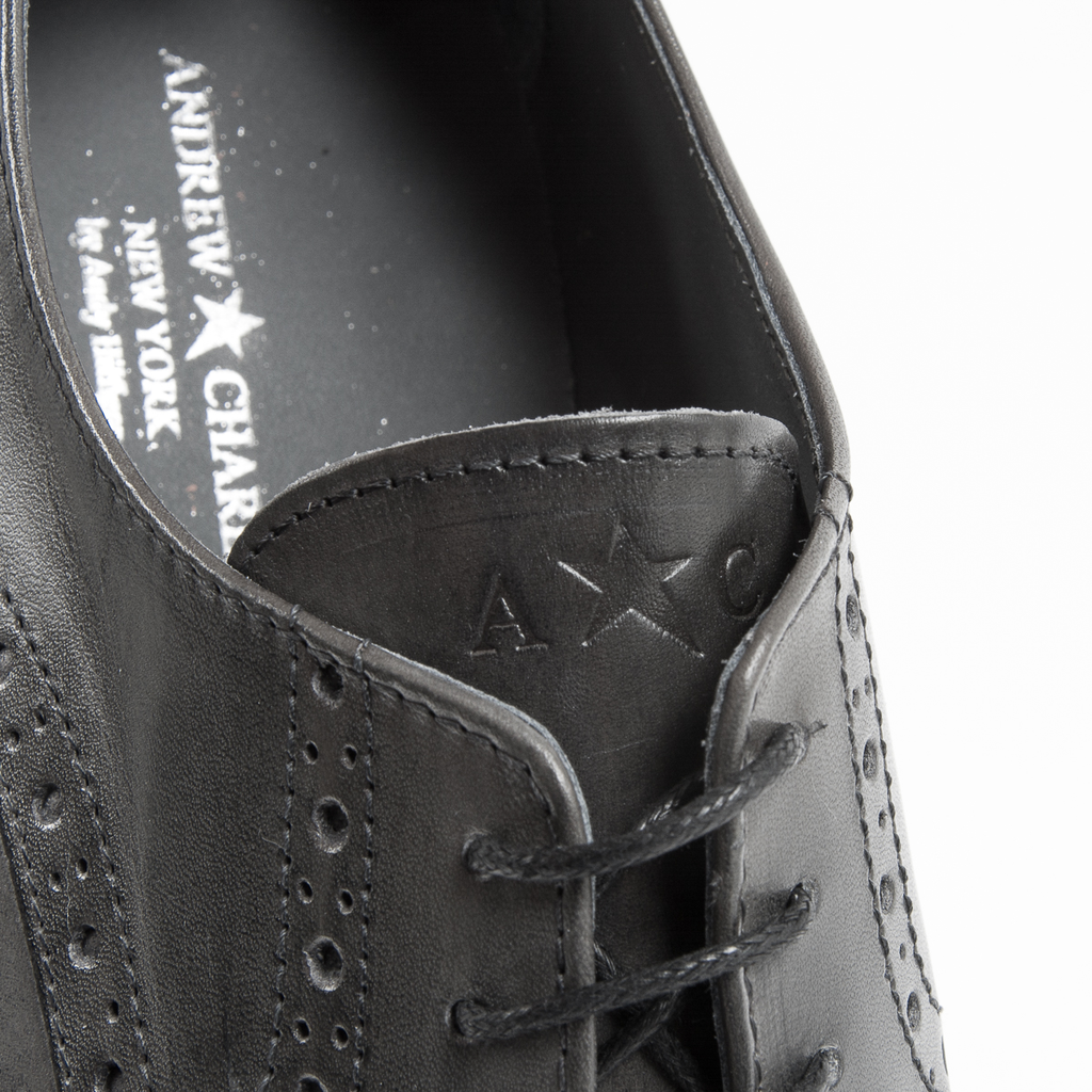 Andrew Charles - Zapatos brogue para hombre, color gris oscuro, EDWIN