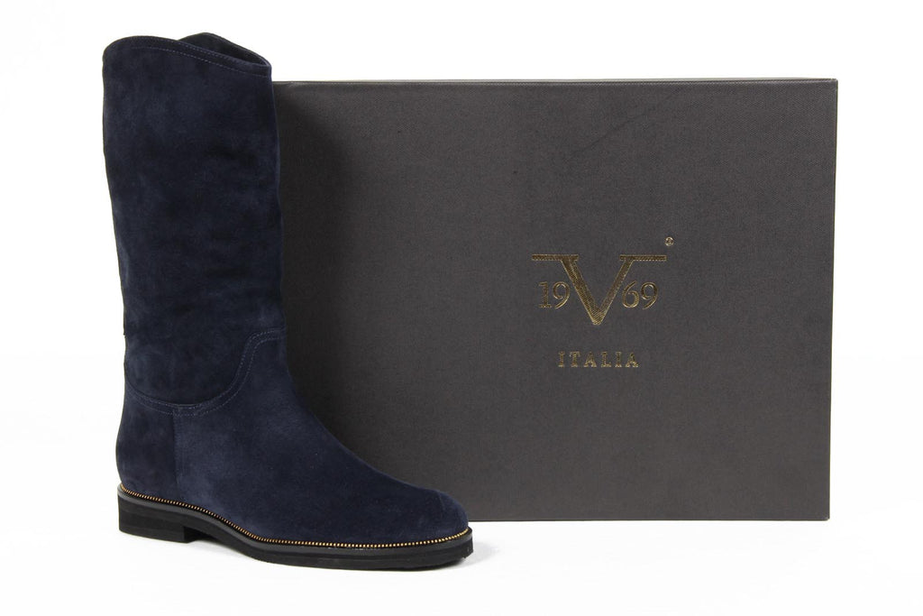 Botas de mujer V 1969 Italia B1490 VELOUR BLU