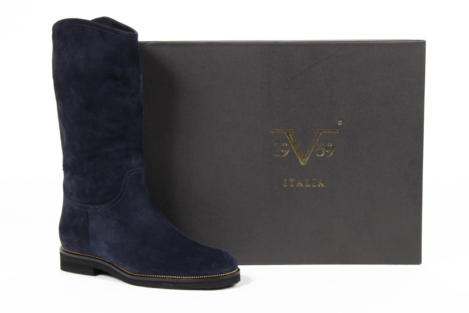 Botas de mujer V 1969 Italia B1490 VELOUR BLU