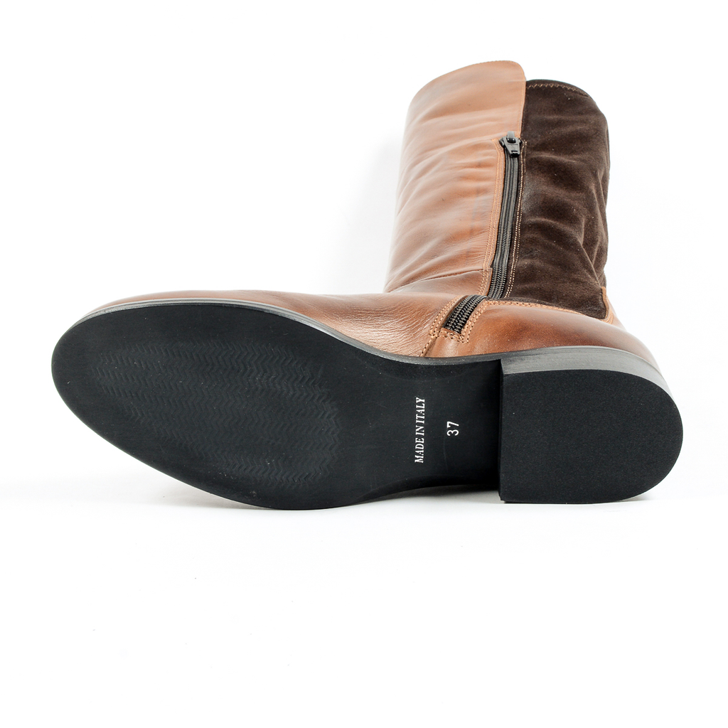 V 1969 Italia Womens High Boot Brown GRAPE