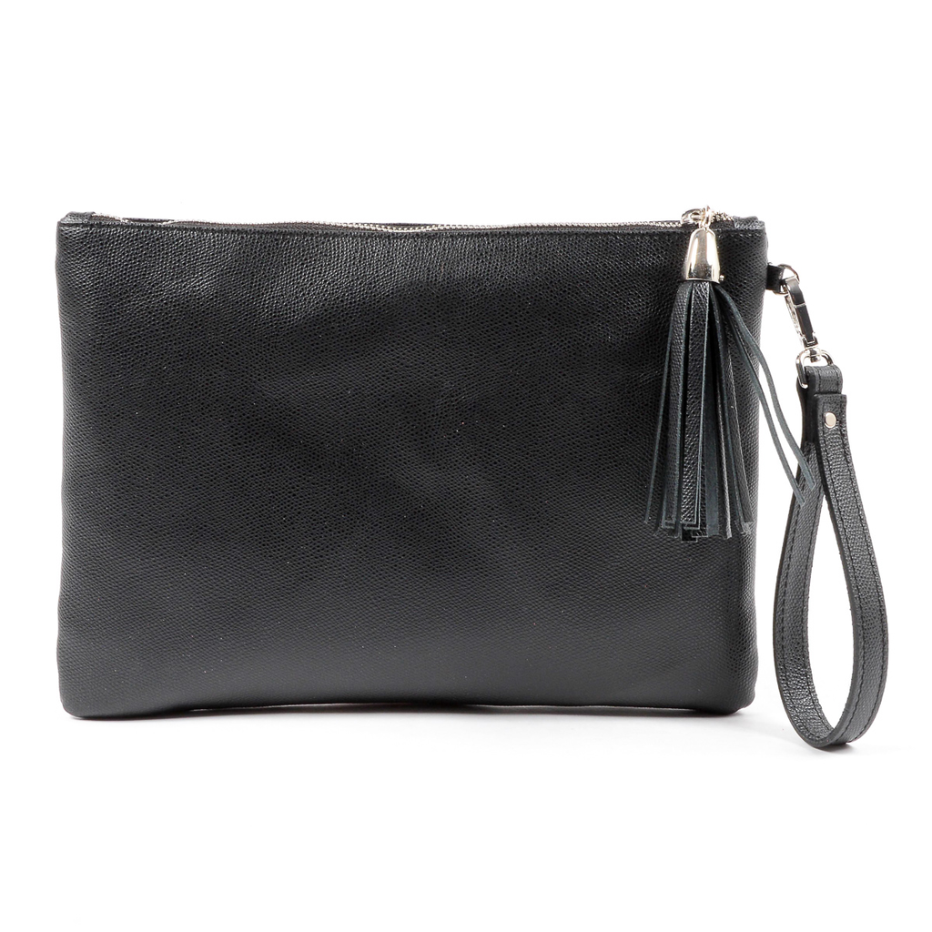 Bolso de mano para mujer V 1969 Italia negro PECHINO