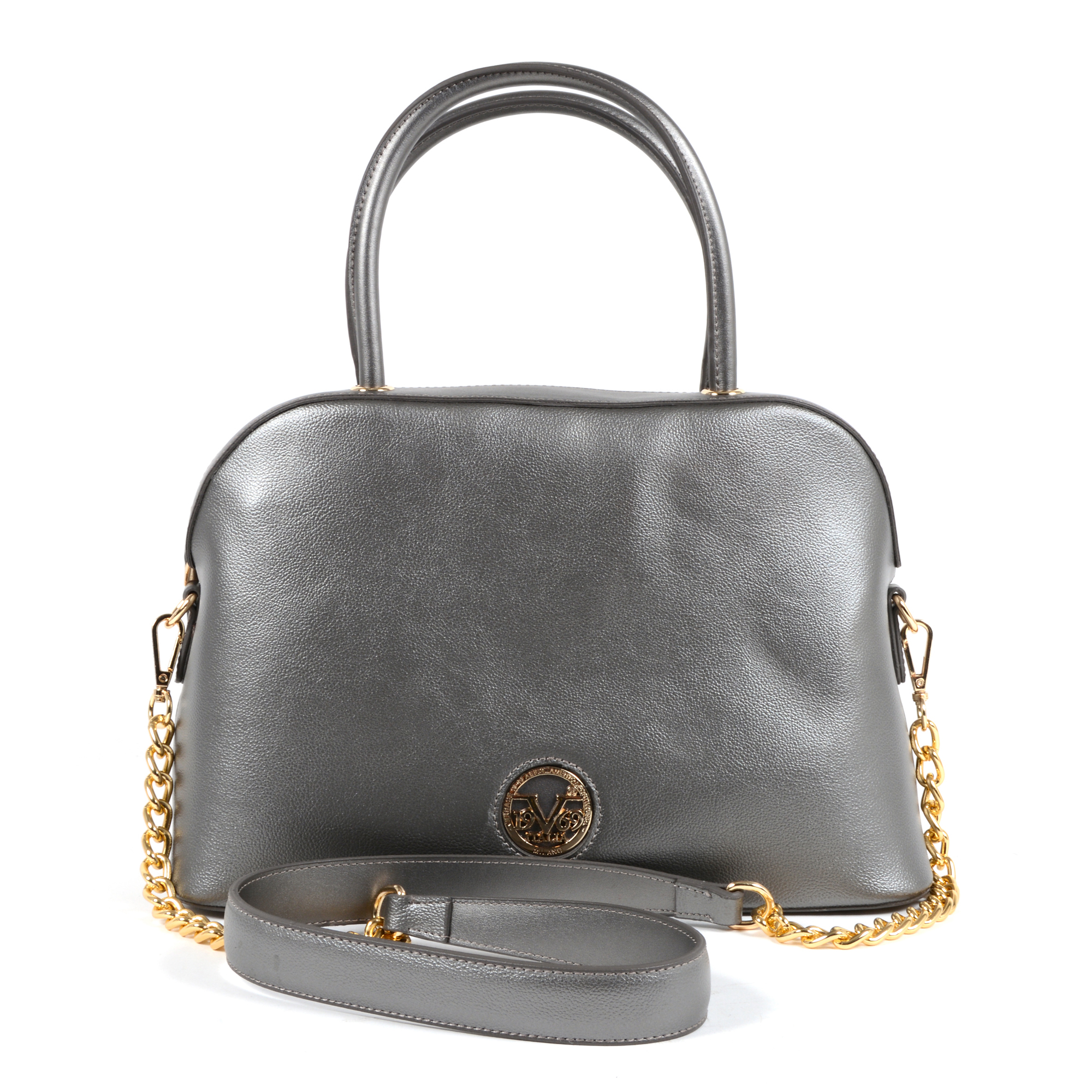 V 1969 Italia Womens Handbag Silver TALLIN