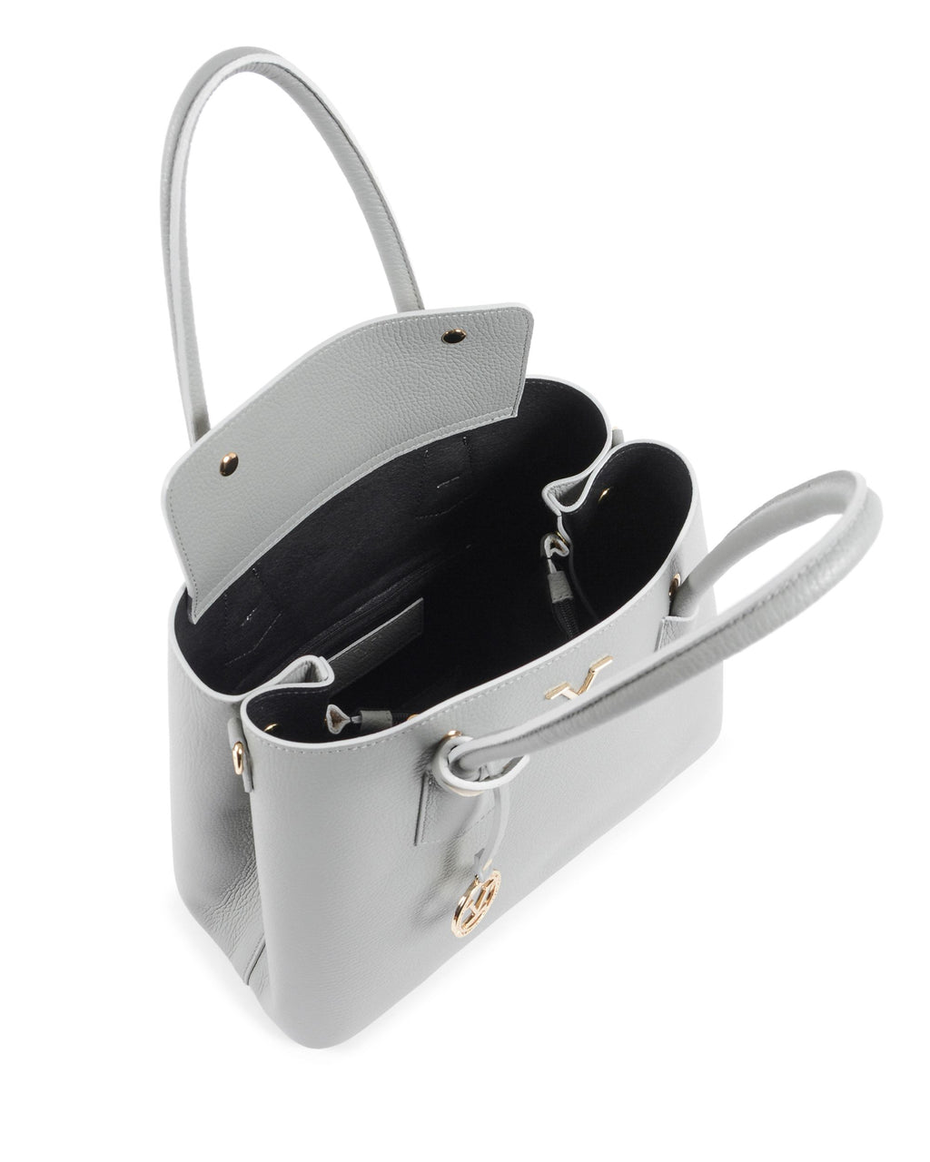 V Italia Womens Handbag Grey 10510 V2 DOLLARO GRIGIO PERLA