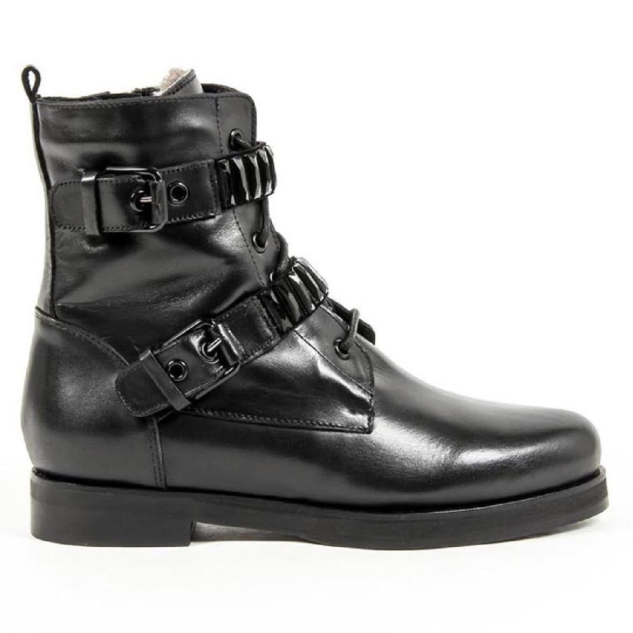 Bota corta para mujer V 1969 Italia B2332 SHEA VIT NERO CAM NERO