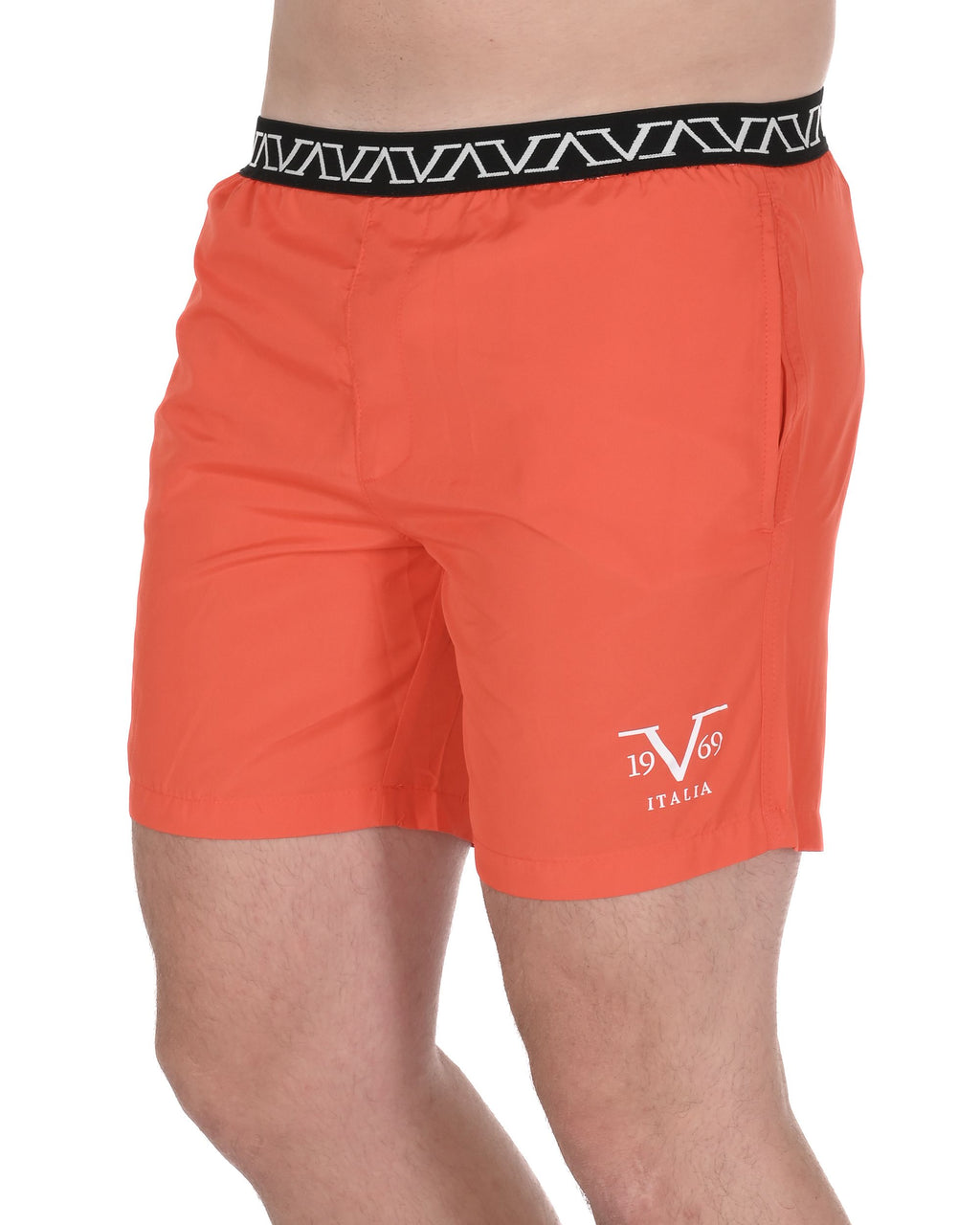 19V69 Italia Mens Swimwear Trunk VSC1MBM07 GRENADINE