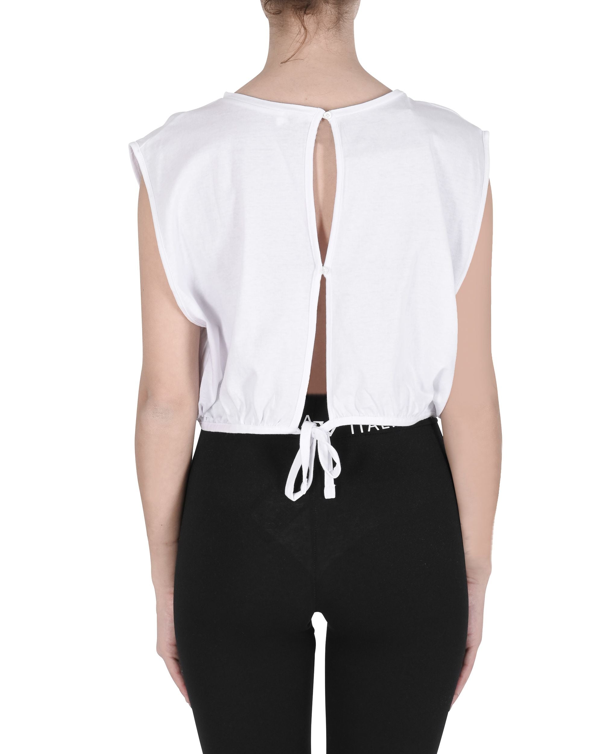 Camiseta 19V69 Italia para mujer, color blanco auténtico