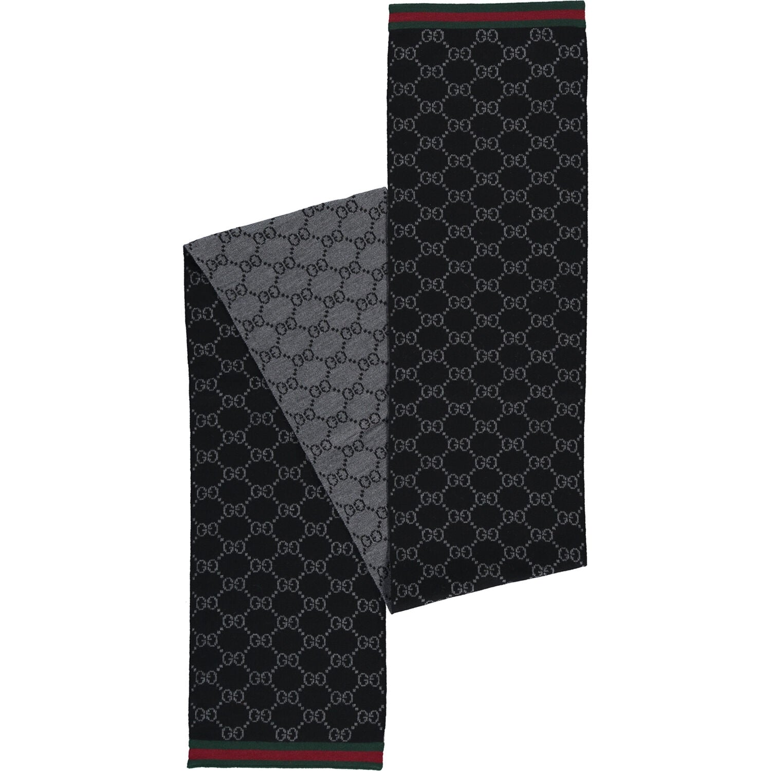 Bufanda Gucci para hombre 23x180 negra