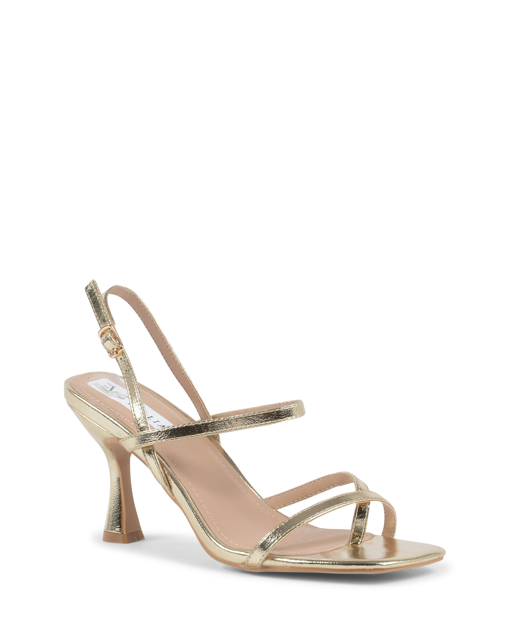 19V69 Italia Sandalia de tira trasera para mujer Oro V81813 ORO