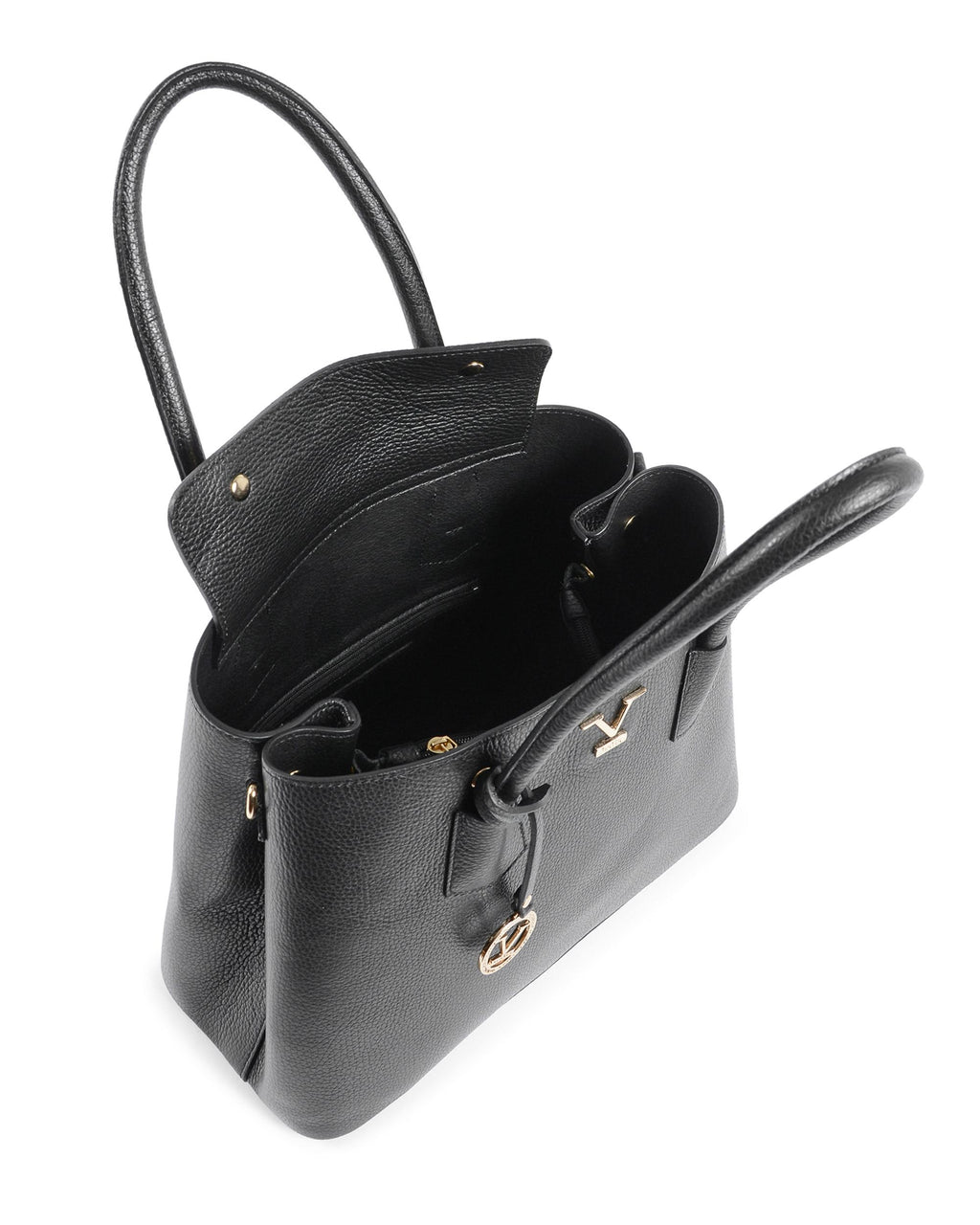 V Italia Womens Handbag Black 10510 V2 DOLLARO NERO