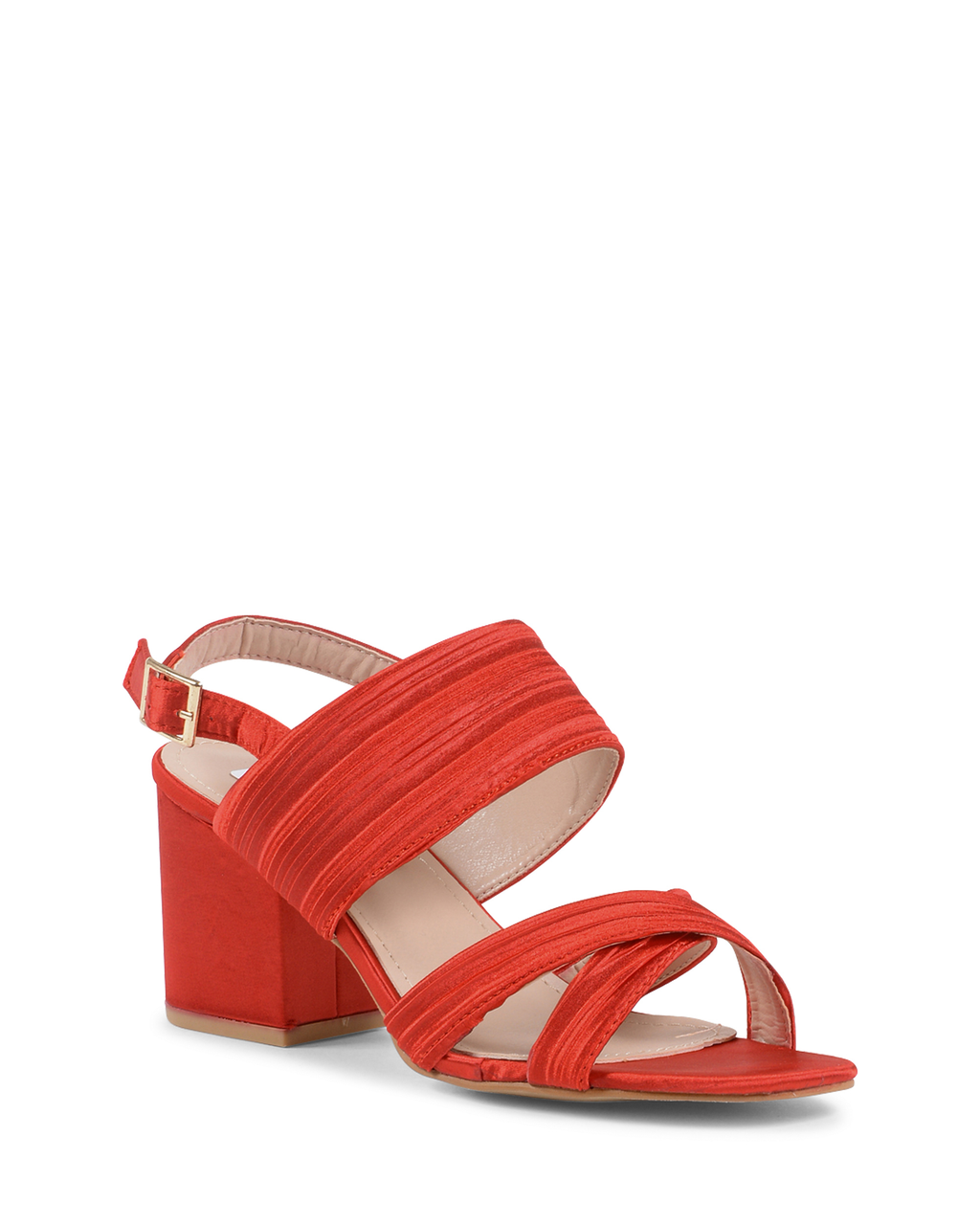 19V69 Italia Sandalia de tira trasera para mujer Roja V31 ROJA