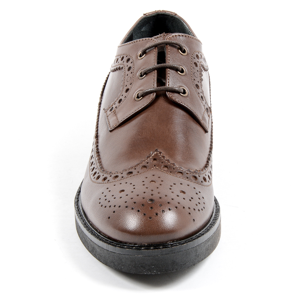 V 1969 Italia Zapato Brogue para Mujer Marrón TRENTO