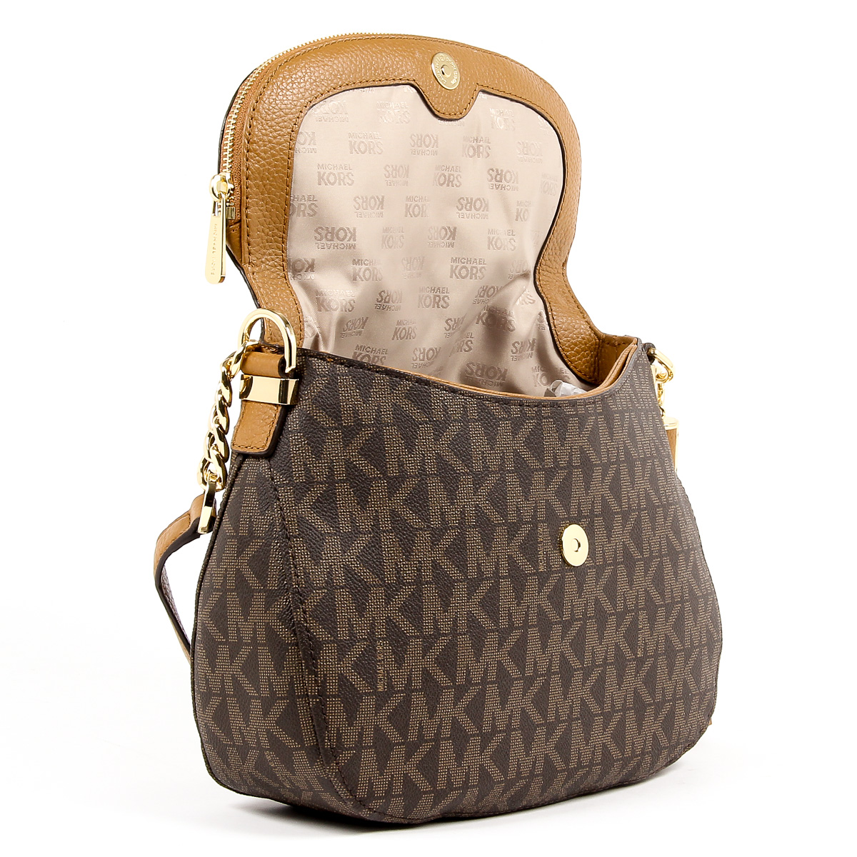 Michael Kors Womens Handbag BEDFORD 35T7GBFL2B BRN ACORN