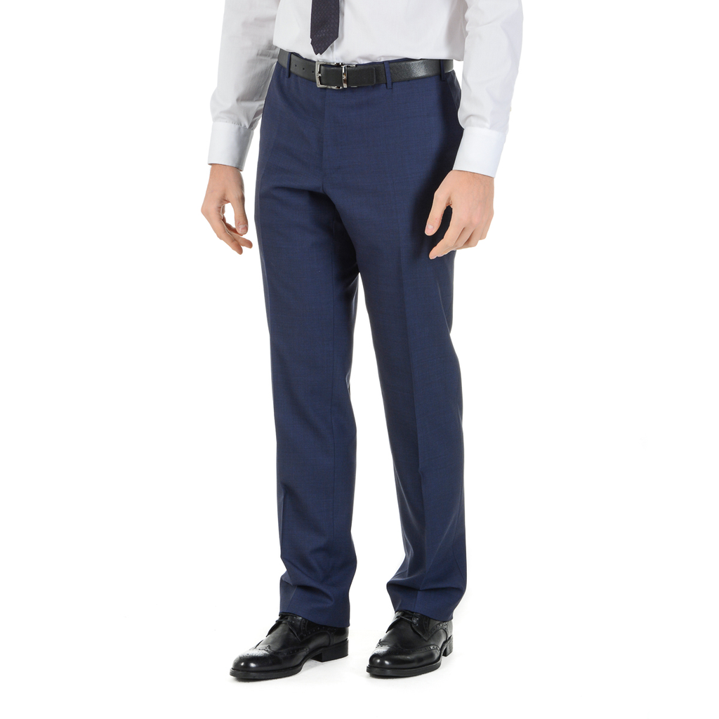 Corneliani Mens Suit Long Sleeves Blue Super 110's