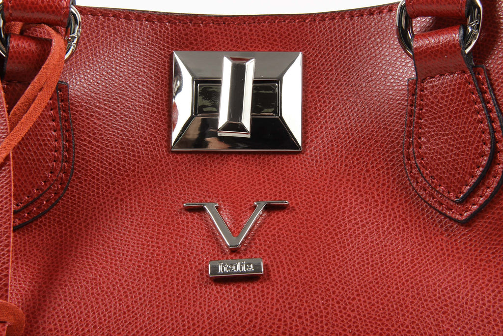 Bolso de mano para mujer V 1969 Italia V013-S SAFFIANO ROJO