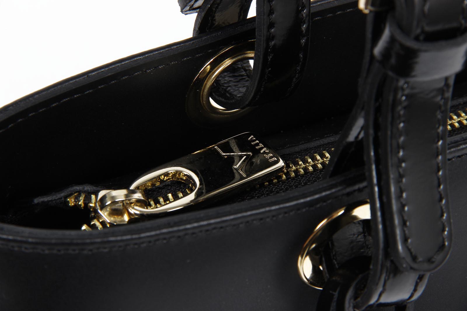 V 1969 Italia Bolso de mujer E252/52 RUGA/SPECCHIO NERO