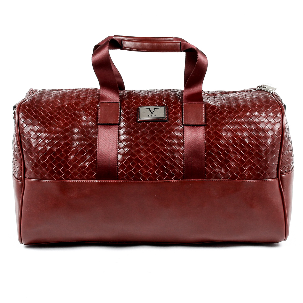 Bolso de mano para hombre V 1969 Italia, color rojo oscuro, JEFF