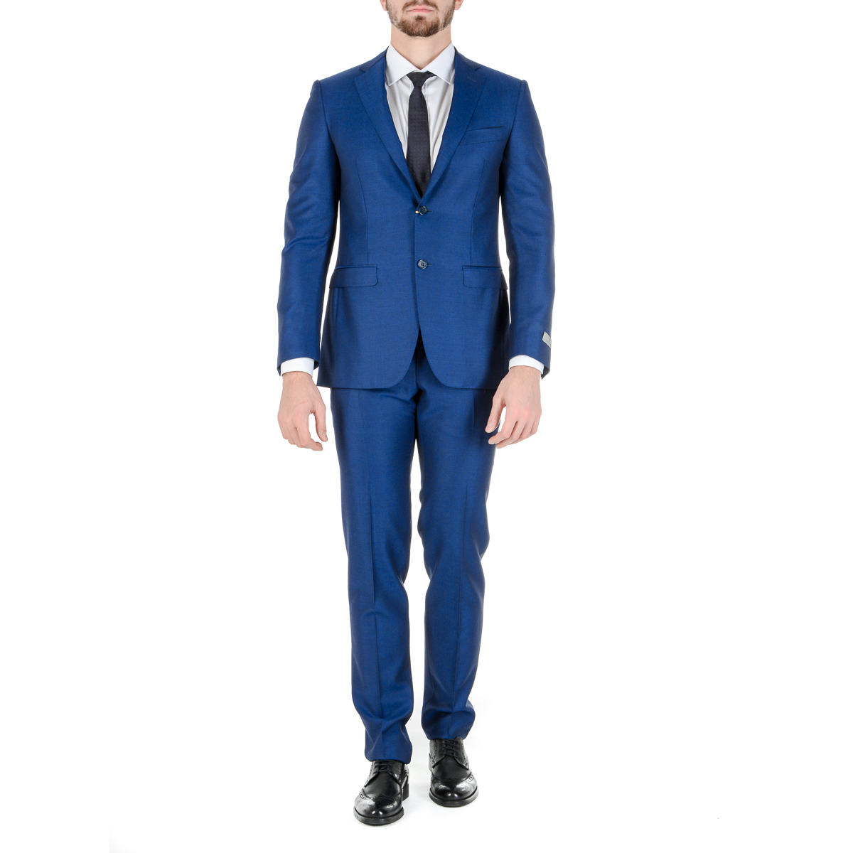 Canali Mens Suit Long Sleeves Blue