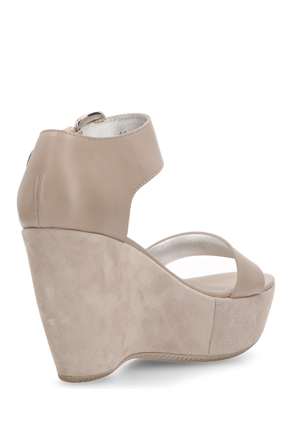 Sandalia de cuña Hogan para mujer, gris claro, HXW2000H790D0WC416