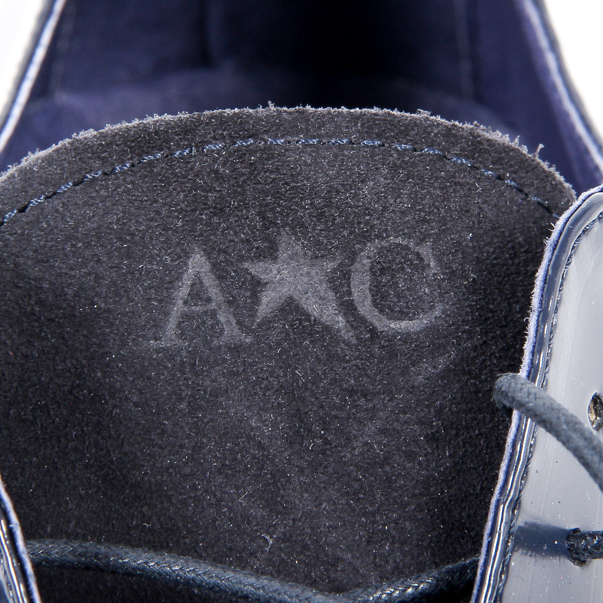 Andrew Charles Zapato Oxford Brogue para hombre 911 ABRASIVATO CAMOSCIO BLEU