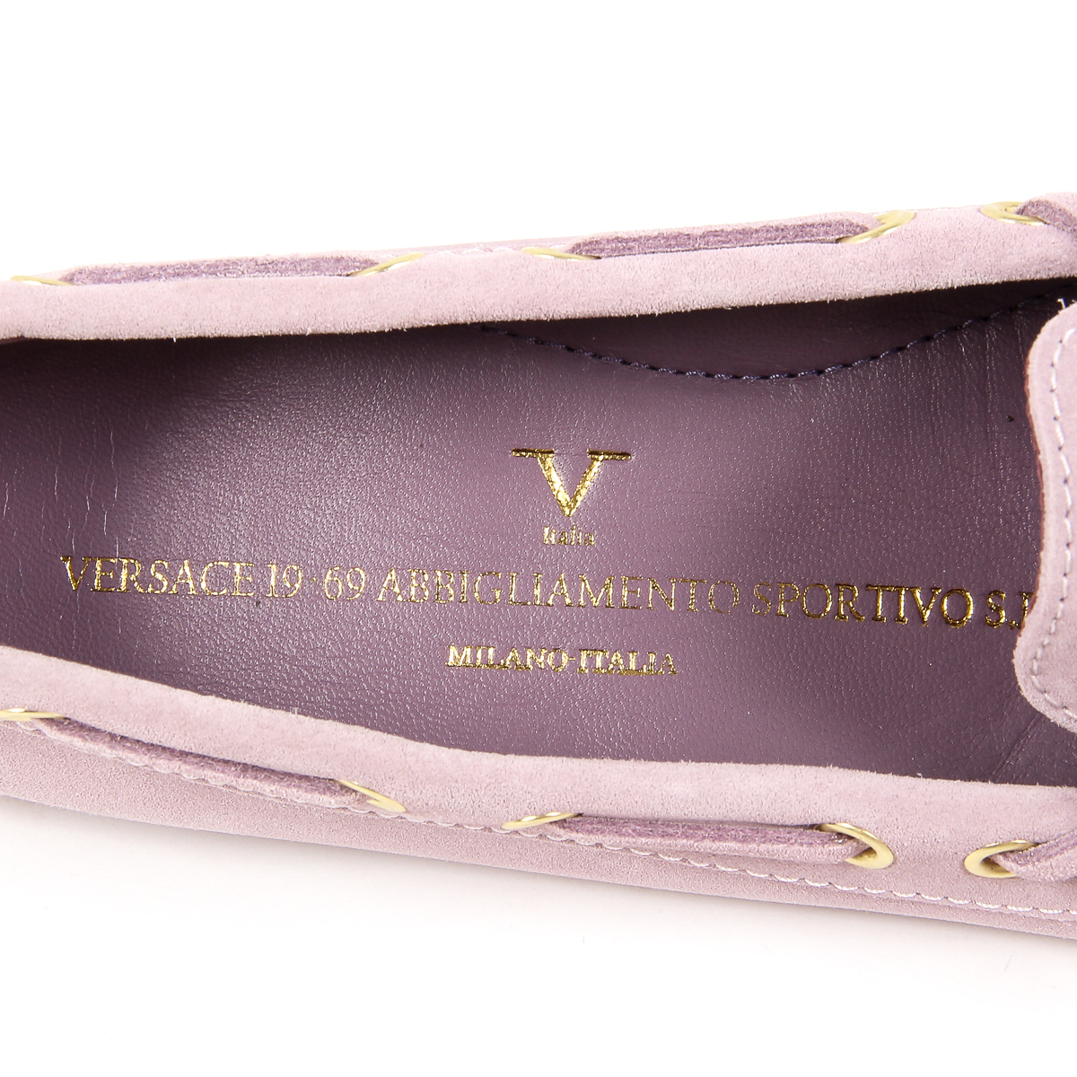 Mocasín para mujer V 1969 Italia color lila CRETA