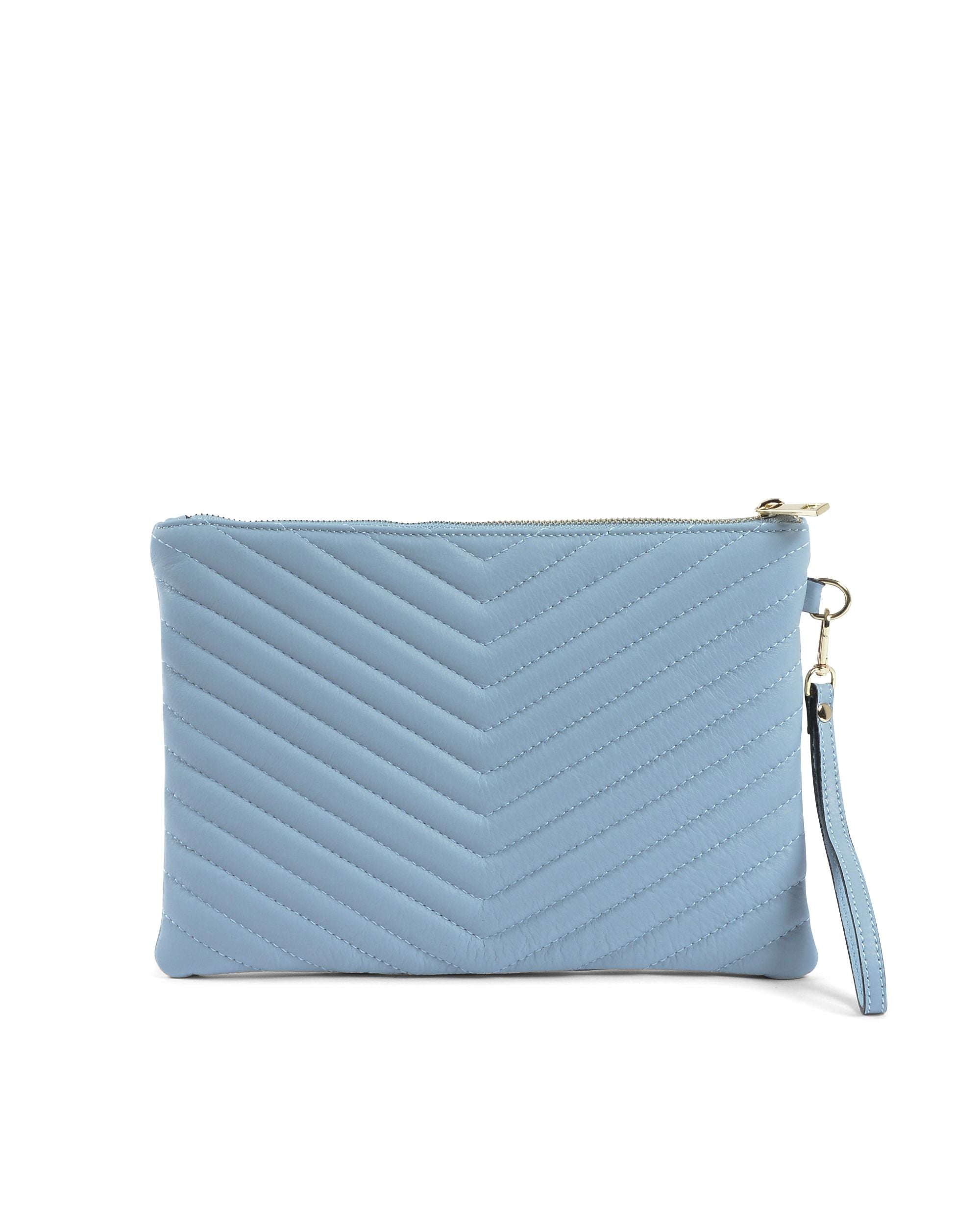 Bolso de mano para mujer V Italia azul claro V613 52 SAUVAGE CELESTE