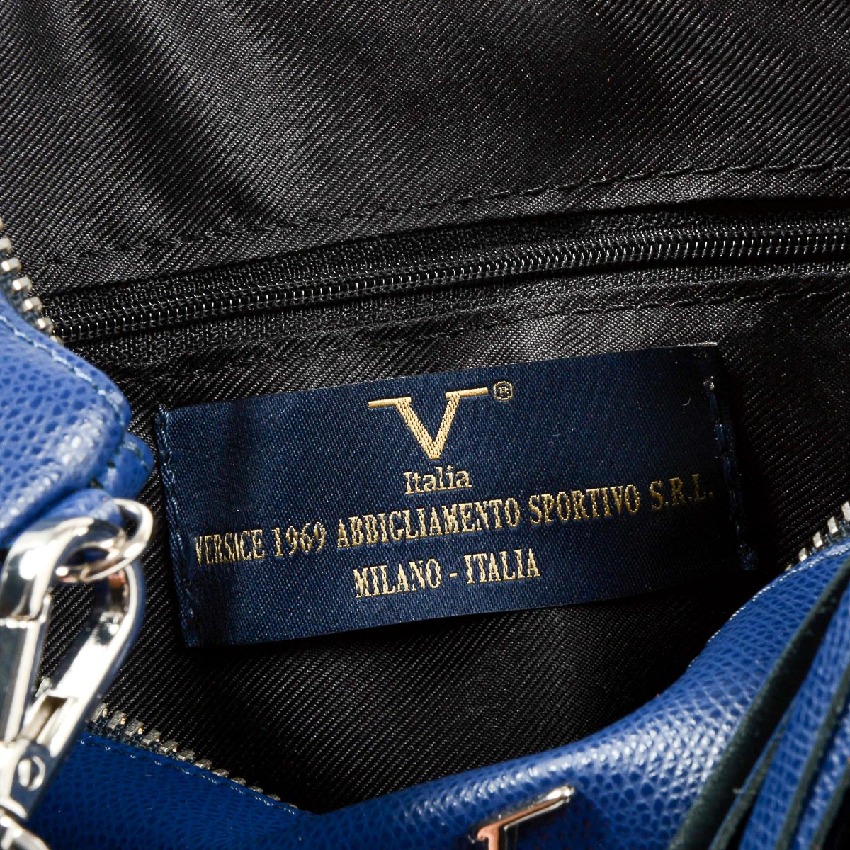 Bolso de mano para mujer V 1969 Italia Azul PECHINO
