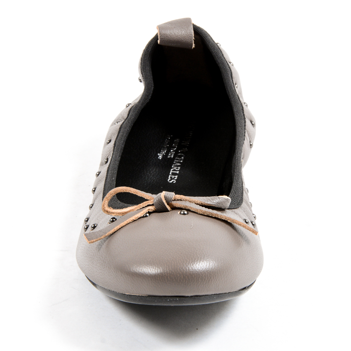 Andrew Charles Womens Soft Ballerina Taupe ALICIA
