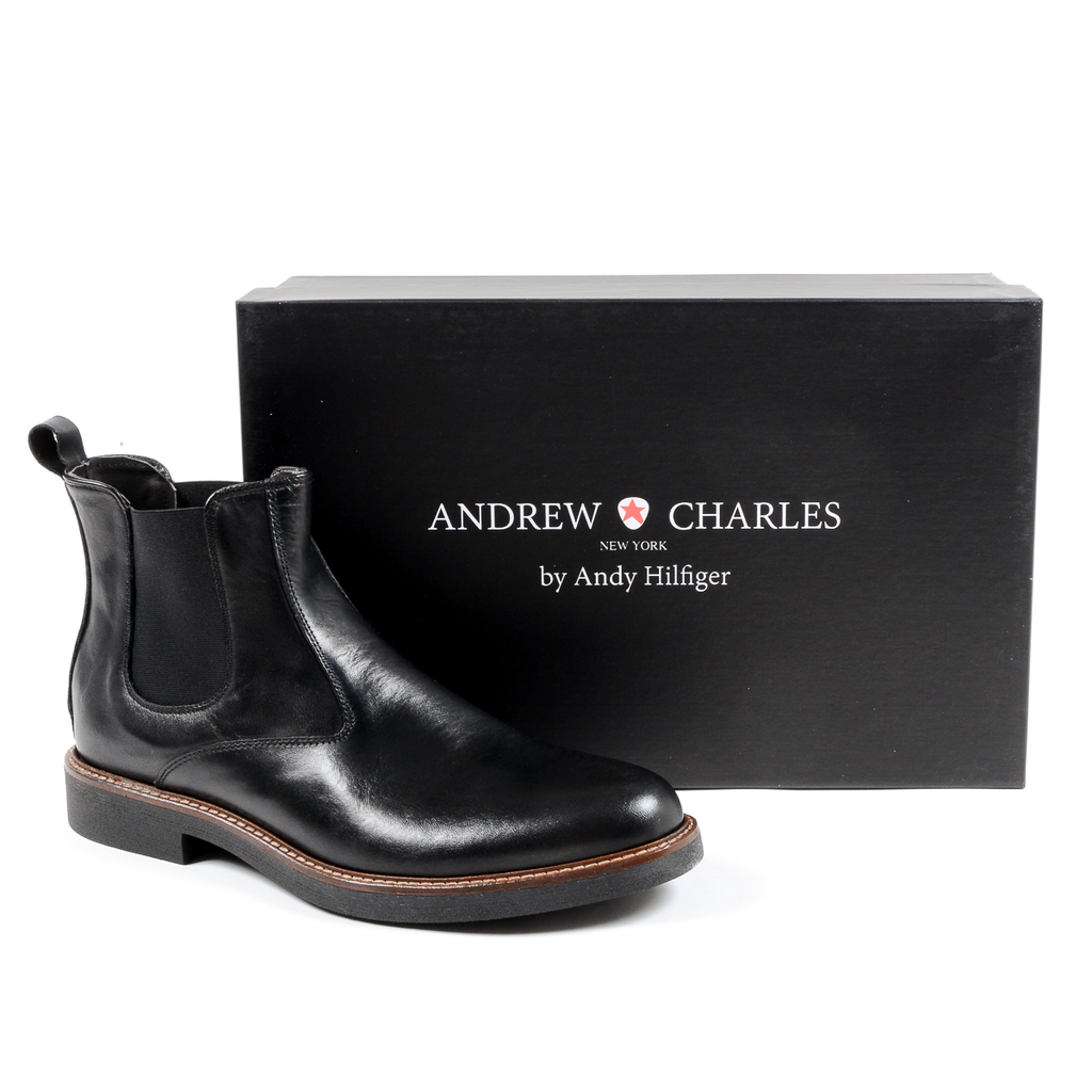 Andrew Charles Mens Ankle Boot Black CHUCK