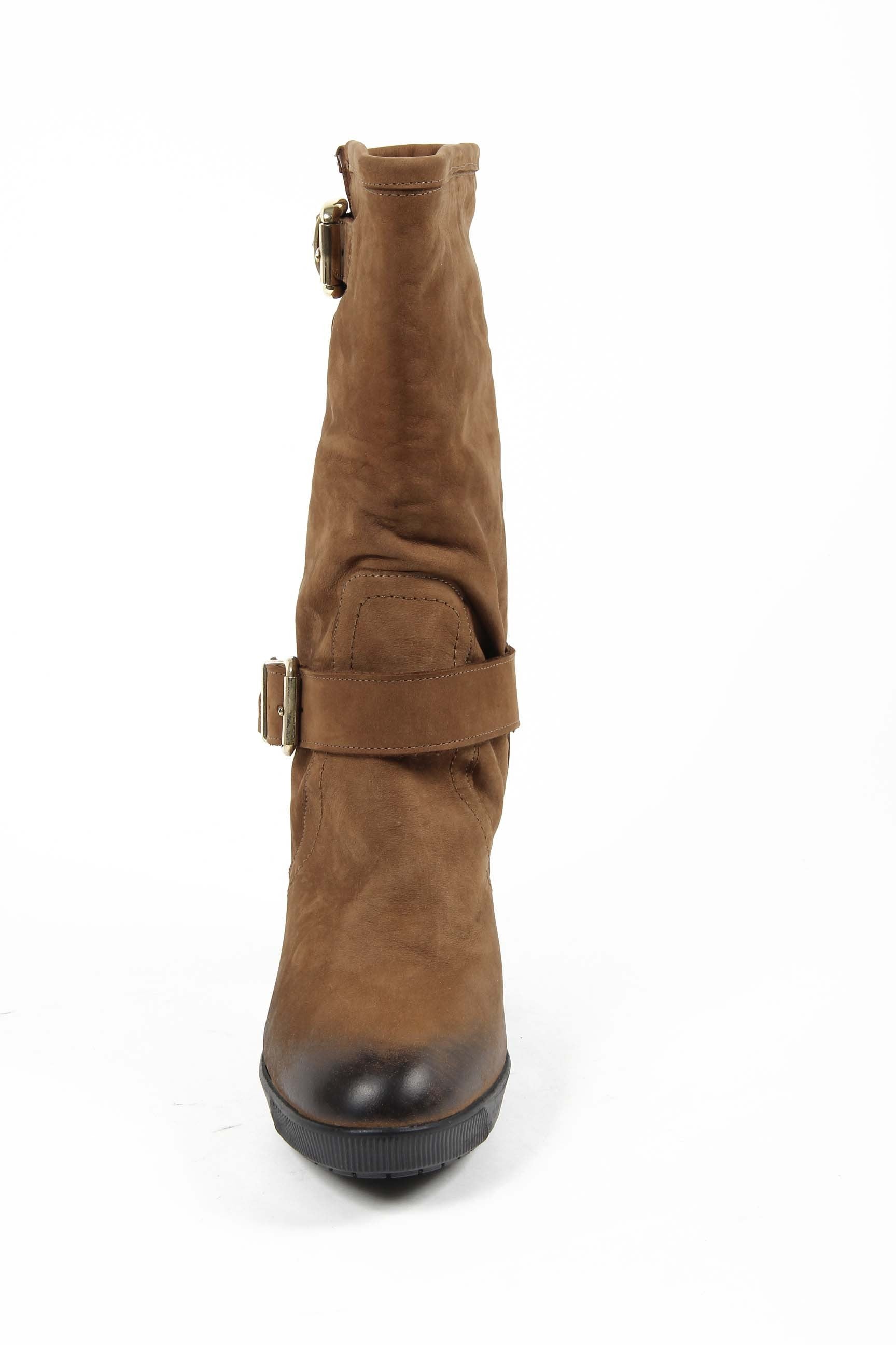 Bota alta mujer V 1969 Italia S09 NABUK CUOIO