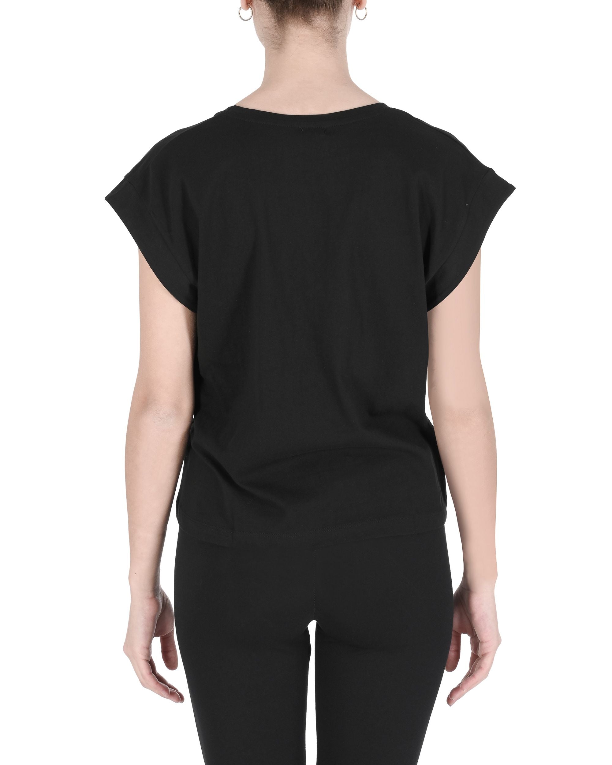 Camiseta Italia para mujer 19V69 SIA NEGRA