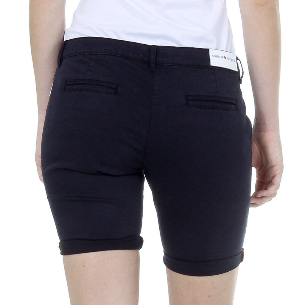 Pantalones cortos Andrew Charles para mujer azul oscuro SAFIA