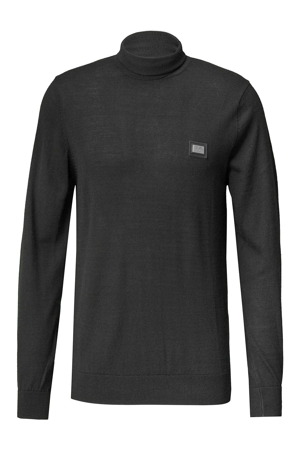 Suéter italiano para hombre 19V69 Negro MARCEL BLACK