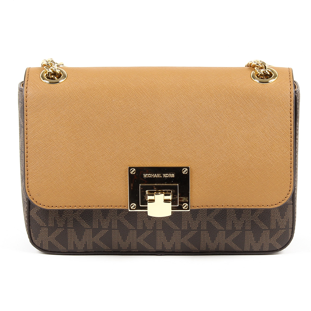 Michael Kors Womens Handbag TINA 35T7GT4F2B BRN ACORN