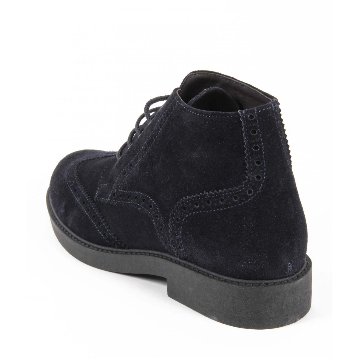 Botín para hombre V 1969 Italia V2660 CAMOSCIO NAVY