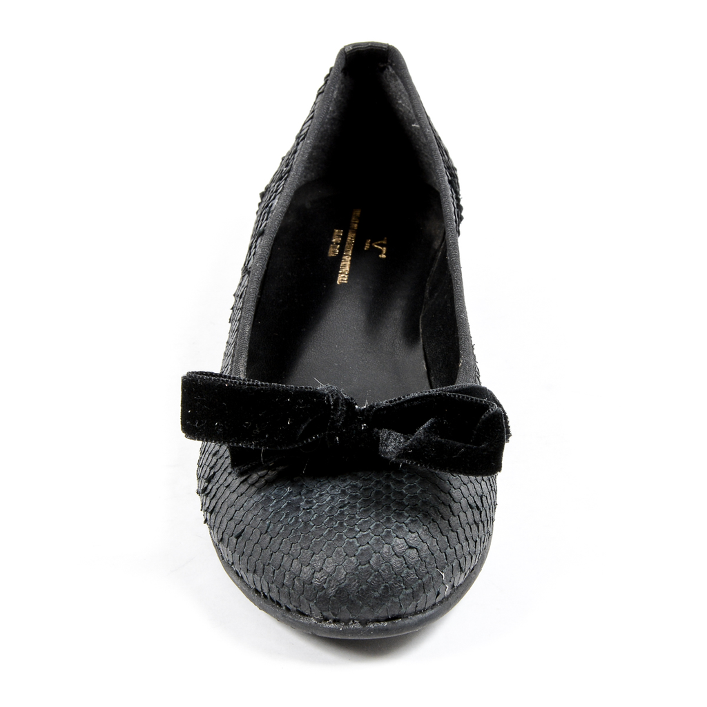 V 1969 Italia Womens Ballerina Black JETRO