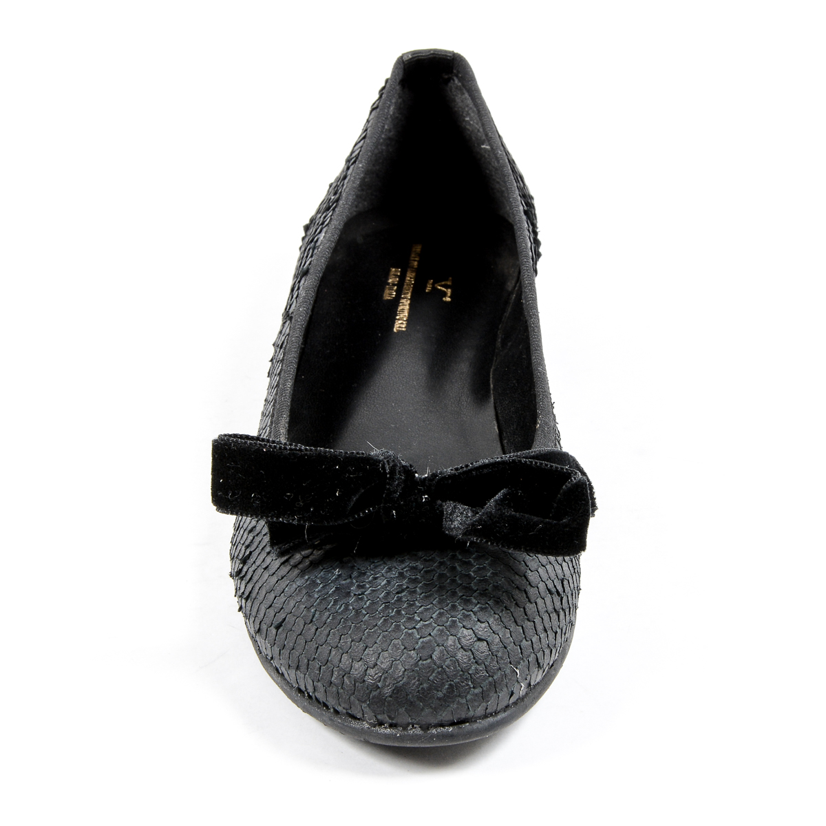 V 1969 Italia Womens Ballerina Black JETRO