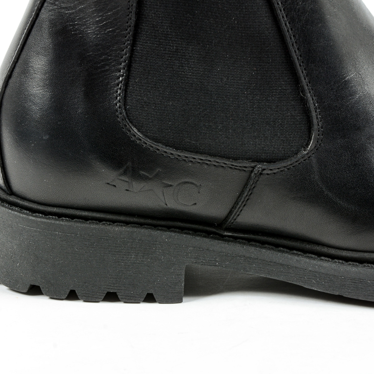 Andrew Charles Mens Ankle Boot Black KID