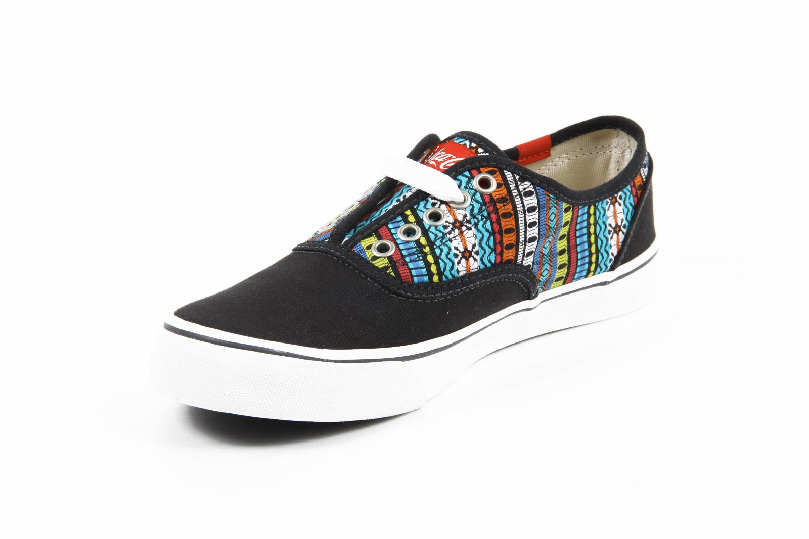 Zapatillas de mujer Coca Cola CCA0713 KICK ETNIC NEGRO