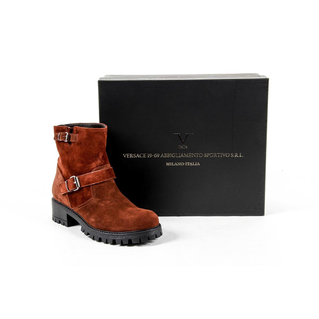 Bota corta para mujer V 1969 Italia B1441 VELOUR MATTONE