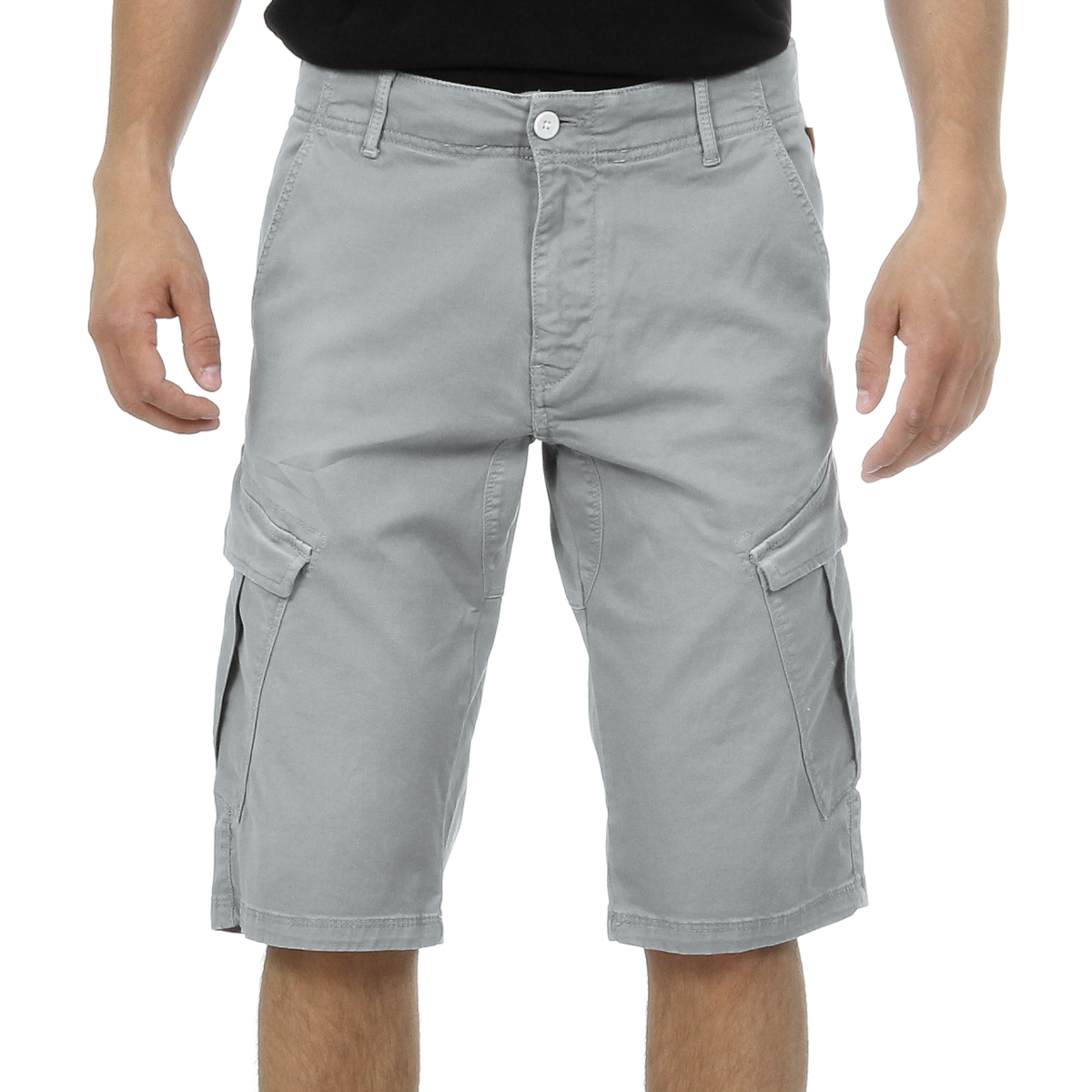 Pantalones cortos Andrew Charles para hombre gris claro JAKO